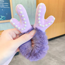 Load image into Gallery viewer, 20CM*13CM Novelty Cute Beer Rabbit Elastic Hair Band For Girl Woman Rope Ponytail Holder Fashion Hair Accessories 2022 New