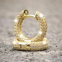 Load image into Gallery viewer, Pearl Rhinestone Bear Love Earrings Female Exquisite Small Earrings Korea Simple Cute Earrings Female Party Beautiful Jewelry