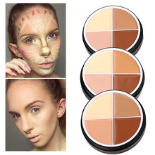 Load image into Gallery viewer, Contour Palette Face Shading Grooming Powder Makeup 4 Colors Long-Lasting Face Make Up Contouring Bronzer Dark Circle Cosmetics