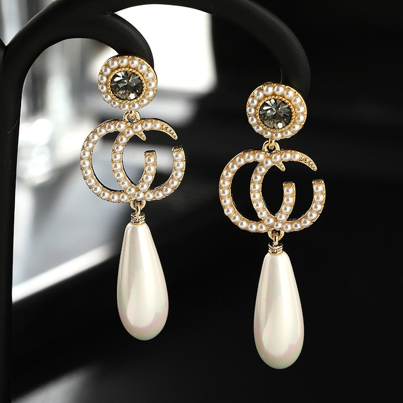 Fashion Oversized Hollow Round Alloy Drop Earrings For Women Geometry Alloy Earrings Wedding Pendientes Party Jewelry