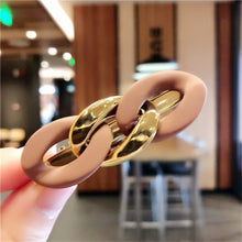 Load image into Gallery viewer, Vintage Korean Acrylic Resin Chain Hair Clip Pins French Twist Geometric Hairgrips Barrette Girls Holder Woman Hair Accessories
