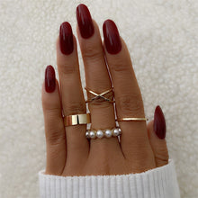 Load image into Gallery viewer, FNIO Bohemian Gold Chain Rings Set For Women Fashion Boho Coin Snake Moon Rings Party 2022 Trend Jewelry Gift