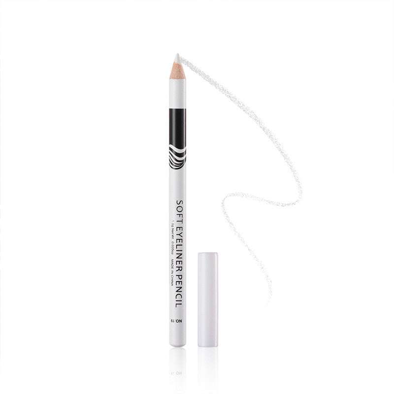 6/12Pcs/box White Eyeliner Waterproof Eyeliner Pencil Smooth High Gloss Eyeshadow Cosmetics Eye Brightener Makeup Tools