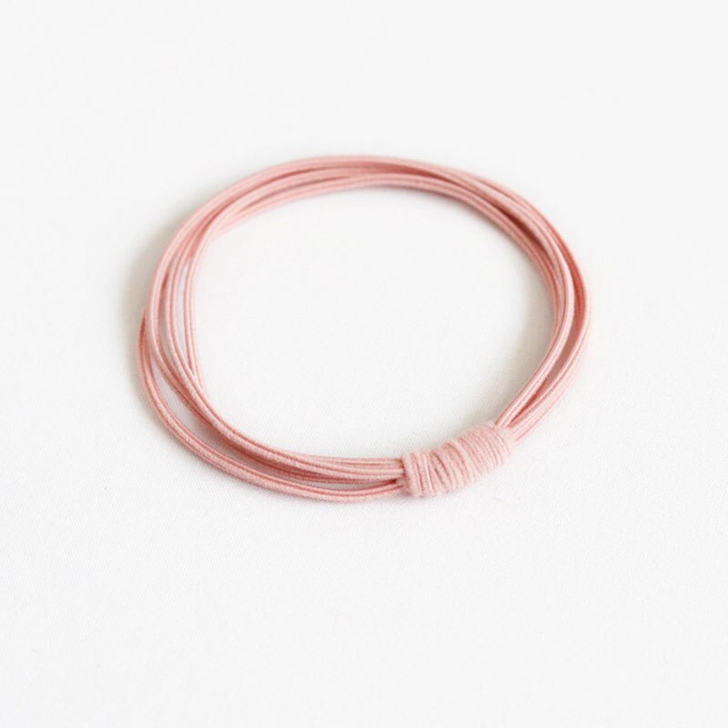 High Elastic Heart Pearl Round Shape Rubber Bands For Women Hair Band Kids Children Sweet Candy Color Hairbands Hair Accessories