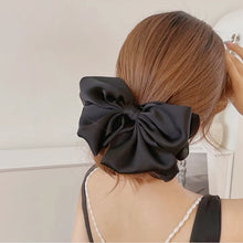 Load image into Gallery viewer, High Quatity Solid Color Big Bow Hairpins For Girl Popular Hair Clip For Women Sweet Two-layer Satin Hairgrip Hair Accessories