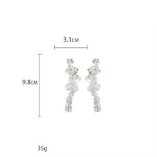 Load image into Gallery viewer, Fashion Long Tassels Irregular Acrylic Earring Europe United States To Restore Ancient Ways Exaggerated Earrings Ms Jewelry
