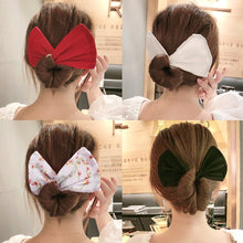 Load image into Gallery viewer, AMORCOME Multicolor Deft Bun Print Headband Hairpin for Women Girl Cloth Hair Circle Bun Maker Ponytail Holder Hair Accessories