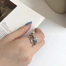 Load image into Gallery viewer, INS Retro Smile Face Ring Female Smile Ring Student Open Finger Adjustable Rings Personality Jewelry