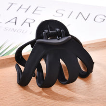 Load image into Gallery viewer, Women Girls Geometric Hair Claw Clamps Metal Hair Crab Moon Shape Hair Claw Clip Solid Color Hairpin Large Size Hair Accessories
