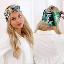 Load image into Gallery viewer, AWAYTR Twist Hairband Metal Scarf Wire Headband Boho Prints Ribbon Scrunchie Flower Bandana Turban Wrap Women Hair Accessories