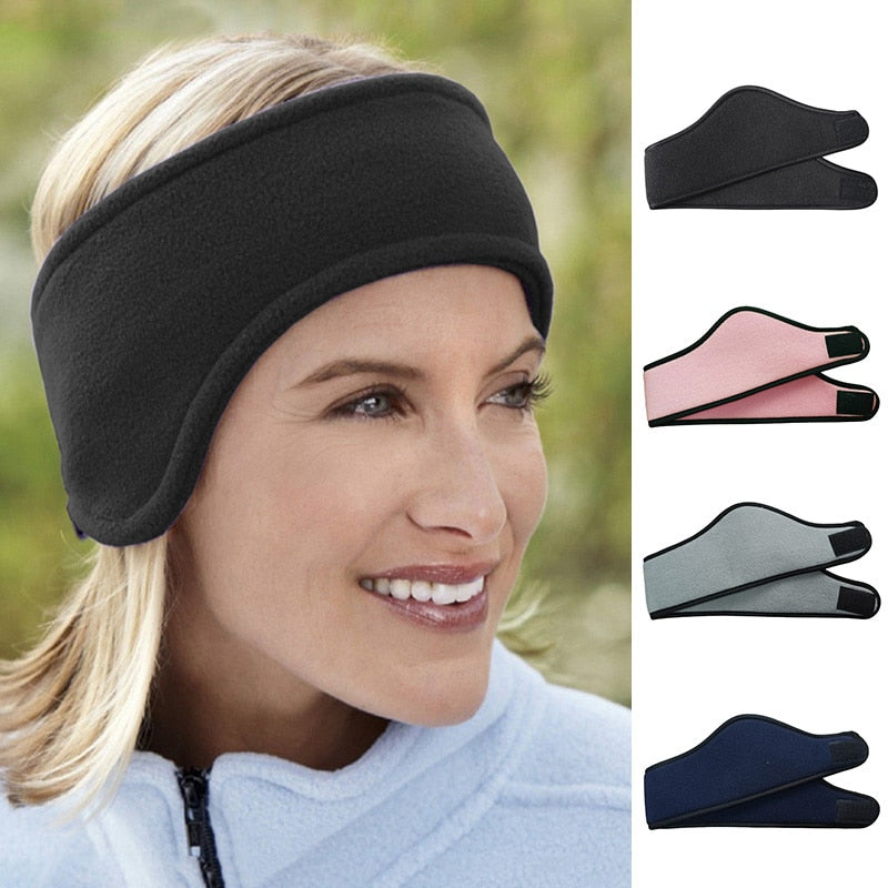 Spring Autumn Sport Head Bands For Men Women Warmer Polar Fleece Cycling Hiking Ski Sport Ears Headband Unisex Hair Accessories