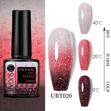 Load image into Gallery viewer, UR SUGAR Thermal Nail Polish Shiny Sequins Effect Color Change Gel Varnishes All For Manicure Nails Art UV Semi Permanent Gellak