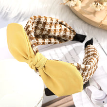 Load image into Gallery viewer, Rabbit Ears Cloth Striped Print Wide Side Bow Headband Hair Hoop Fashion Ladies Dot Solid Hair Band For Girl Hair Accessories