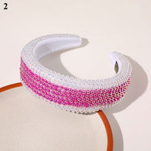 Load image into Gallery viewer, Luxury New Bejeweled Padded Headbands Fashion Luxurious Rhinestones Sponge Hairbands for Women Sparkly Novelty Headbands