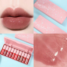 Load image into Gallery viewer, Mini 10 Colors Liquid Lip Gloss Waterproof Non-stick 24 Hours Long Lasting Velvet Matte Lipstick Lip Gloss Cosmetic Makeup TSLM2
