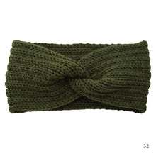 Load image into Gallery viewer, Winter Warm Wool Cross Knitted Headband for Women Warmer Solid Color Turban Headwrap Hairbands Women Hair Accessories Headwear