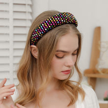 Load image into Gallery viewer, AWAYTR New Rhinestone Full Crystal Headbands for Women Wide Elastic Hairbands Baroque Diamond Tiara Hair Accessories Headdress
