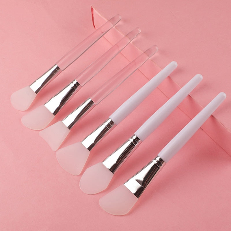 1/5pcs Professional Silicone Mask Brush DIY Home Salon Silicone Facial Mud Mixing Brush For Skin Care Reusable Cosmetic Tool