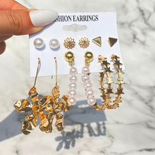 Load image into Gallery viewer, Vintage Acrylic Flower Geometric Earring Set Women&#39;s Fashion Tassel Butterfly Alloy Circle Dangle Earrings 2022 NEW Jewelry