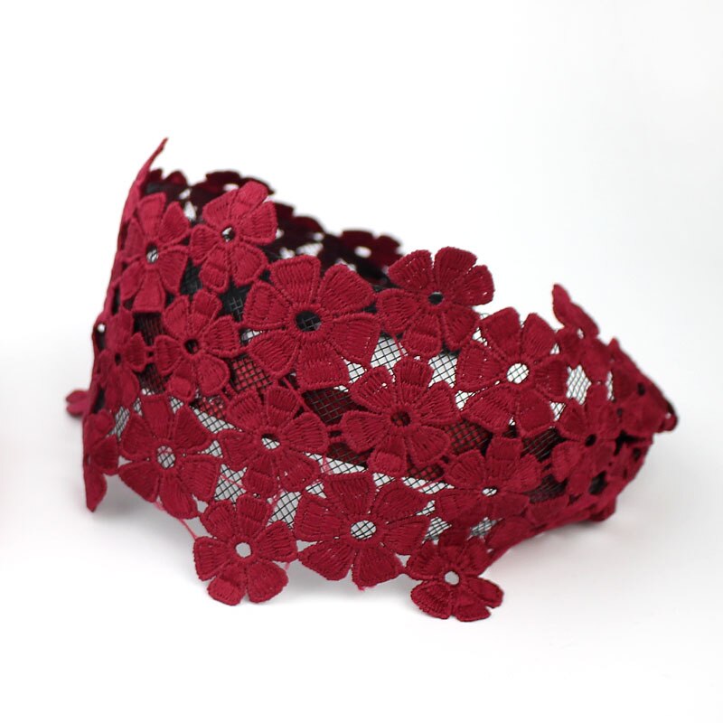 Embroidery Petal Flower Wide Headbands For Women Hair Accessories Scrunchies  Hairbands Bows Hairband Headband For Girls