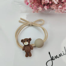 Load image into Gallery viewer, Women Hair Ties Elastic Rubber Bands Bow Girl Acrylic Cherry Flower Bear Bow Knot Korean Head Accessories Scrunchies Wholesale