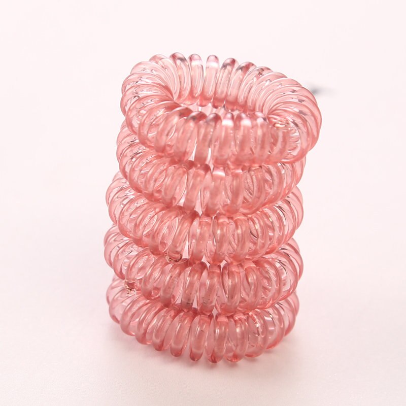 10PC/lot 3cm Small Hair Ropes Girls Transparent Color Elastic Hair Bands Kid Ponytail Holder Tie Gum Hair Accessories