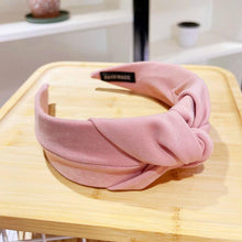 Load image into Gallery viewer, PROLY New Fashion Women Headband Solid Color Wide Side Hairband Center Knot Casual Turban Adult Headwear Hair Accessories