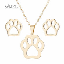 Load image into Gallery viewer, SMJEL Stainless Steel Necklaces for Kids Jewelry Mini Animal Rabbit Necklace collier femme 2022 Wholesale