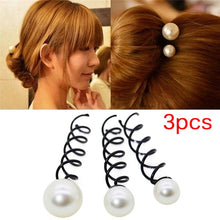 Load image into Gallery viewer, 1/3PCS/Set  Spiral Spin Screw Bobby Pin Hair Clip Twist Braiders Barrette Black Hairpins Hair Braider Styling Accessories