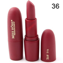 Load image into Gallery viewer, 1PC Matte Lipstick Makeup Solid Pink Sexy Matte Velvet Lipstick Lip Cosmetic Long Lasting Makeup Brown Maquiagem