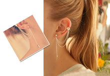 Load image into Gallery viewer, 1pcs Earrings Jewelry Fashion Personality Metal Ear Clip Leaf Tassel Earrings For Women Gift Pendientes Ear Cuff Caught In Cuffs