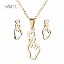 Load image into Gallery viewer, SMJEL Stainless Steel Necklaces for Kids Jewelry Mini Animal Rabbit Necklace collier femme 2022 Wholesale