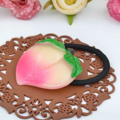 New Summer Style Many Patterns Fruits Slice Hair Accessories Clip Kids Women Elastic Hair Bands Ponytail Holder Gum Headwear