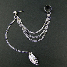 Load image into Gallery viewer, 1pcs Earrings Jewelry Fashion Personality Metal Ear Clip Leaf Tassel Earrings For Women Gift Pendientes Ear Cuff Caught In Cuffs