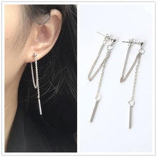Load image into Gallery viewer, Korean Fashion Jewelry Earrings Tassel Retro Long Drop Earrings Chain Metal Earrings Wholesale Statement Earrings Brincos