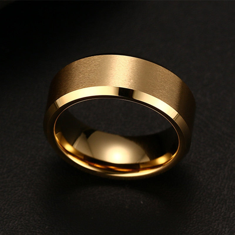 2022 Fashion Charm Jewelry ring men stainless steel Black Rings For Women