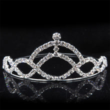 Load image into Gallery viewer, AINAMEISI Princess Crystal Tiaras and Crowns Headband Kid Girls Love Bridal Prom Crown Wedding Party Accessiories Hair Jewelry