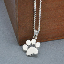 Load image into Gallery viewer, Silver Color Gold Dog Cat Necklace For Women jewelry accessories Animal Paw Pet Choker Necklace Pendant Footprints New