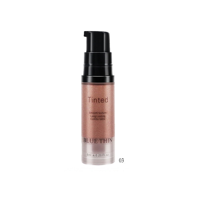 Makeup Highlighter Cream for Face and Body Shimmer Make Up Liquid Brighten Professional Cosmetic