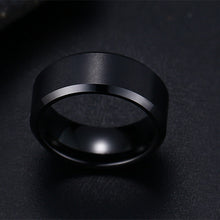 Load image into Gallery viewer, 2022 Fashion Charm Jewelry ring men stainless steel Black Rings For Women