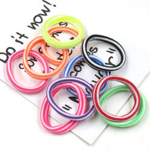 Load image into Gallery viewer, 10PCS/LOT Colorfull Hair Ring Novelty Elastic Hair Bands For Girls Bohemian Scrunchy Fashion Kids Hair Accessories For Women