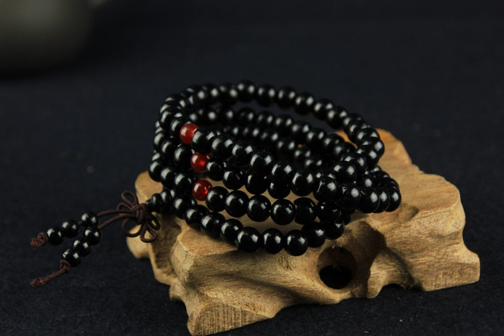 5 Colors 108 Beads 8mm Sandalwood Buddhist Jewelry Buddha Wood Prayer Bead Mala Unisex Men Bracelets &amp; Bangles Jewelry Bijoux