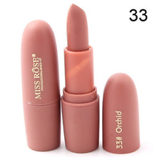 Load image into Gallery viewer, 1PC Matte Lipstick Makeup Solid Pink Sexy Matte Velvet Lipstick Lip Cosmetic Long Lasting Makeup Brown Maquiagem
