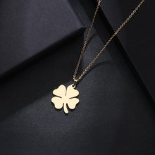 Load image into Gallery viewer, DOTIFI Stainless Steel Necklace For Women Man Lover&#39;s Clover Gold And Silver Color Pendant Necklace Engagement Jewelry