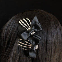 Load image into Gallery viewer, Halloween Bow Skull Clip Skeleton Ghost Hand Bone Hairpin Vintage Punk Gothic Personality Women Girls Hairclips Hair Accessories