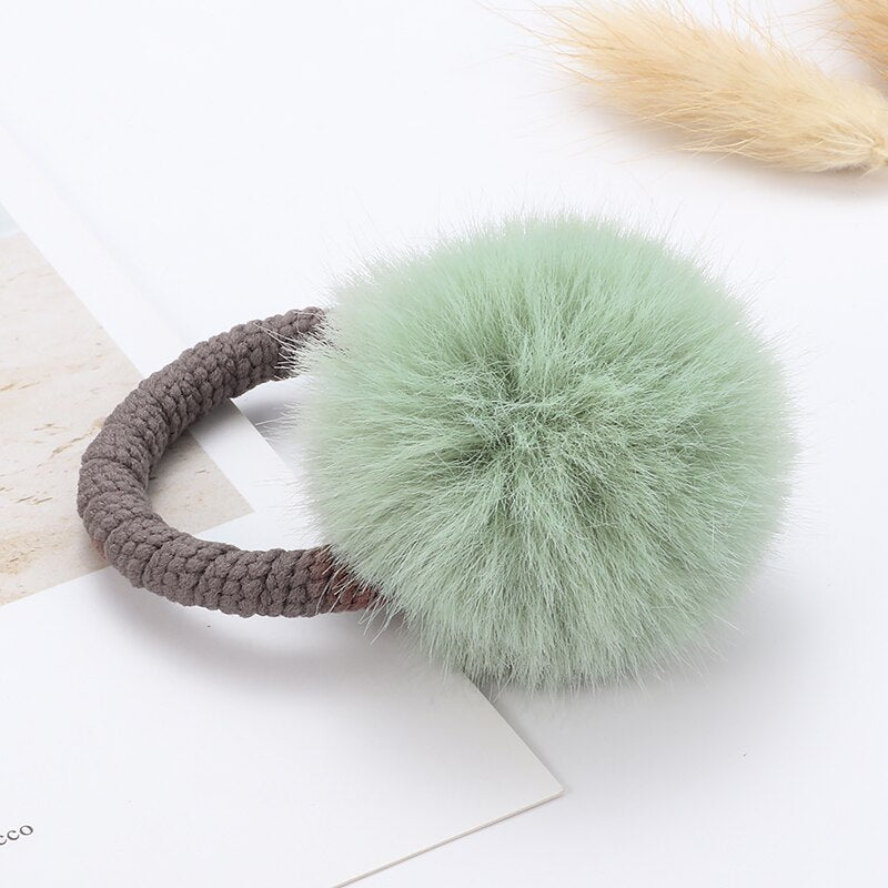 Cute Imitation water ball hair ring female rubber band elastic hair bands Korean headwear children hair Accessories ornaments