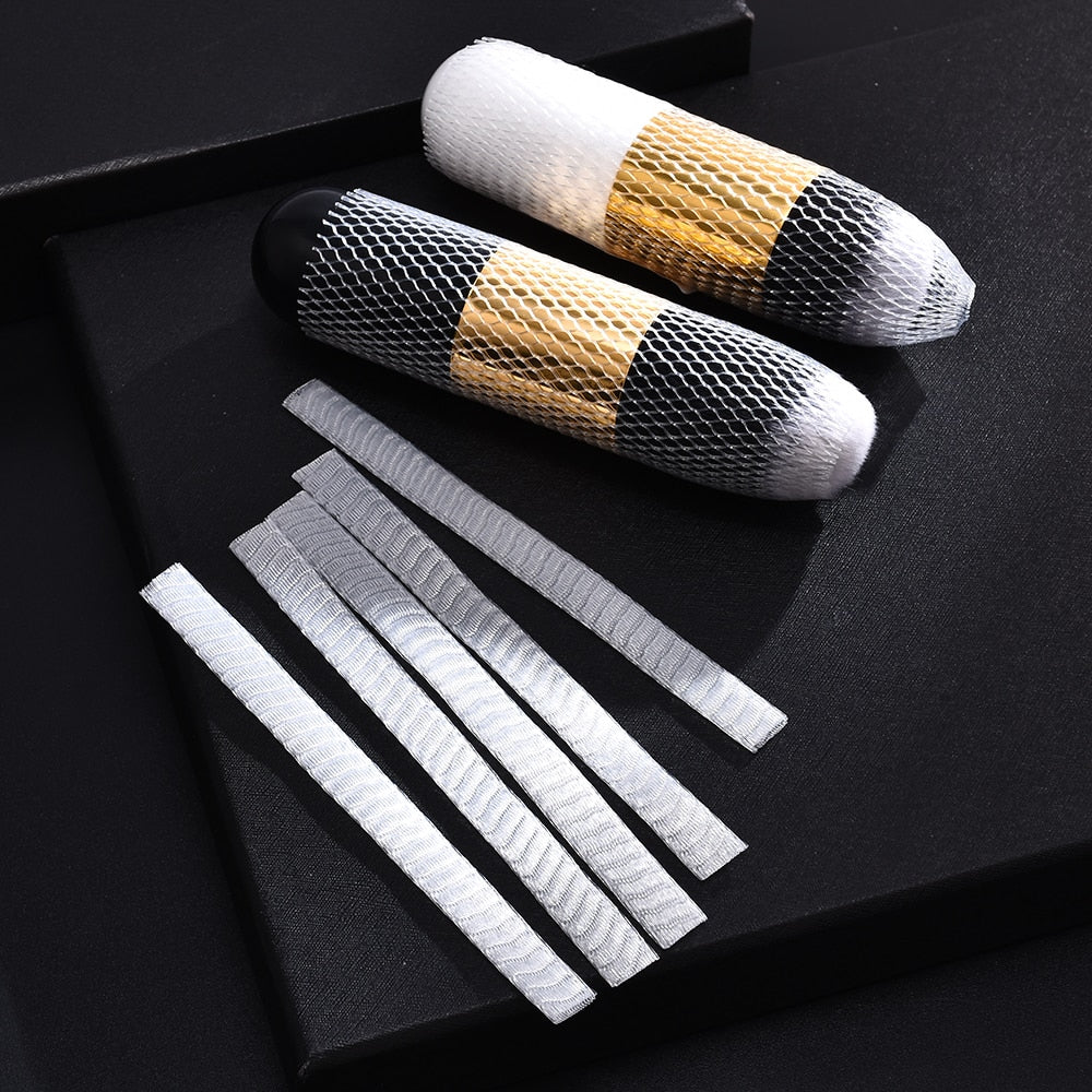 Beauty White Cosmetic Brushes Guards Mesh Flexible Net Protectors Cover Sheath 20Pc Convenient Maquiagem Brochas Maquillaje Tool