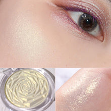 Load image into Gallery viewer, 6 Colors Rose Diamond Highlighter Powder Gold Glitter Palette Face Contour Shimmer Illuminator Body Ginger Highlight Cosmetics