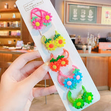 Load image into Gallery viewer, 10/20 Pcs/Bag Children Cute Cartoon Shiny Flower Hair Bands Girls Baby Lovely Scrunchies Rubber Bands Kids Hiar Accessories