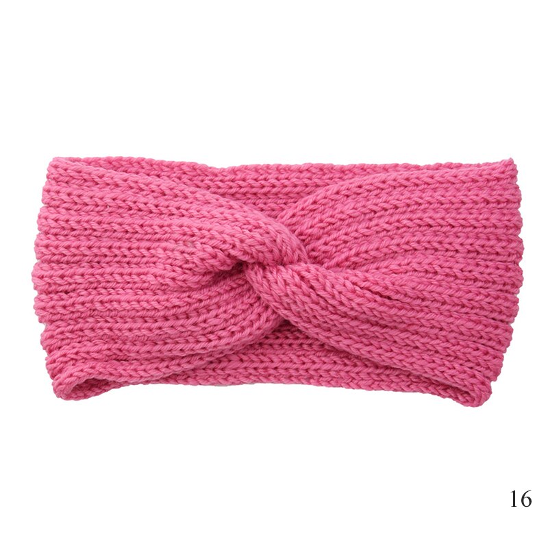 2022 Winter Warm Headband Woolen Knitting Headbands Wool Knitted Elastic Headband Head Wrap Girls Bohemian Hairband Accessories